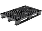 Паллет 1200х800х160 перфорированный, на полозьях цв. чёрный Паллет 1200х800х160 перфорированный, на полозьях цв. чёрный
