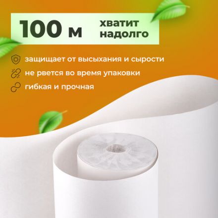 Бумага для творчества и упаковки, газетная, рулон 700 мм х 100 м, 45 г/м2, BRAUBERG, 665565