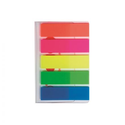Клейкие закладки Kores Film пластиковые 5 цветов по 25 листов ширина 12 мм Клейкие закладки Kores Film пластиковые 5 цветов по 25 листов ширина 12 мм
