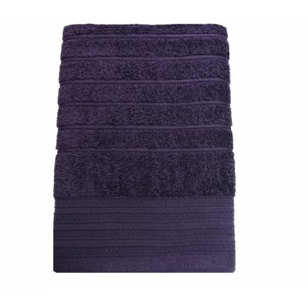 Полотенце махровое 50х90 Страйп черничное Полотенце махровое 50х90 Страйп черничное