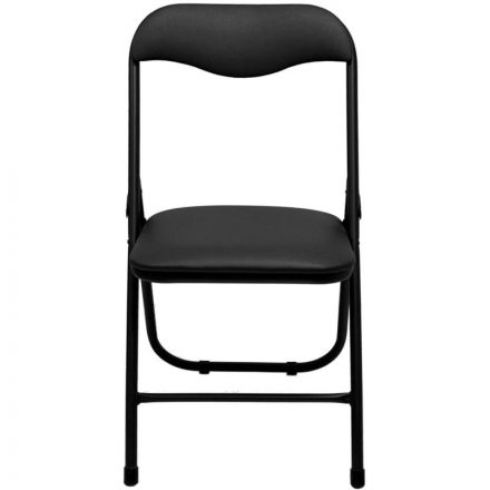 Стул складной КО_ искожа черный РС 04, каркас черный Стул складной КО_ искожа черный РС 04, каркас черный