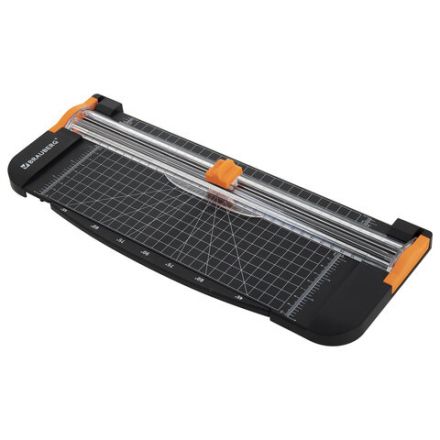 Резак роликовый BRAUBERG SUPER A4, до 12 л., длина реза 310 мм, линейка, А4, 532328 Резак роликовый BRAUBERG SUPER A4, до 12 л., длина реза 310 мм, линейка, А4, 532328