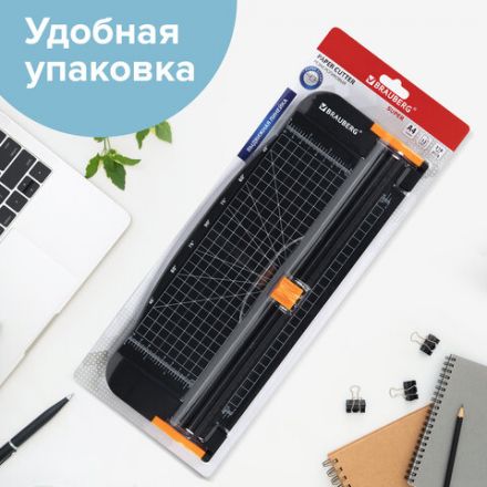Резак роликовый BRAUBERG SUPER A4, до 12 л., длина реза 310 мм, линейка, А4, 532328 Резак роликовый BRAUBERG SUPER A4, до 12 л., длина реза 310 мм, линейка, А4, 532328