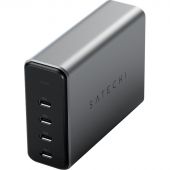 Зарядное устройство Satechi 165W USB-C 4-Port PD GaN,сетевое, серый космос Зарядное устройство Satechi 165W USB-C 4-Port PD GaN,сетевое, серый космос