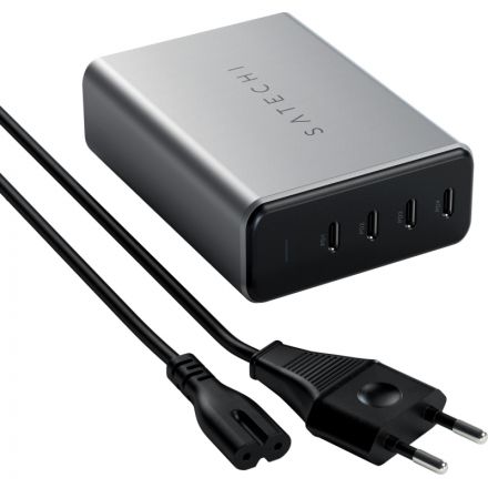 Зарядное устройство Satechi 165W USB-C 4-Port PD GaN,сетевое, серый космос