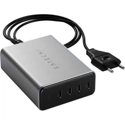Зарядное устройство Satechi 165W USB-C 4-Port PD GaN,сетевое, серый космос