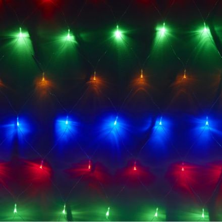 Электрогирлянда мультиколор, 240LED (2х3м) прозр провод IP20 SW-XMAXIn-0004