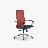 Кресло ErgoLife Set 9/подл.131/осн.Synchro 052 Красный-Черный