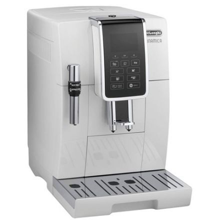 Кофемашина DELONGHI Dinamica ECAM 350.35.W, 1450 Вт, объем 1,8 л, ручной капучинатор, белая Кофемашина DELONGHI Dinamica ECAM 350.35.W, 1450 Вт, объем 1,8 л, ручной капучинатор, белая
