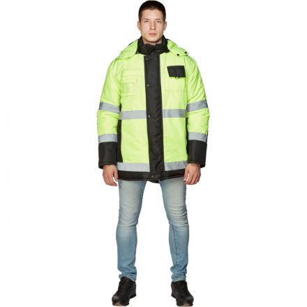 Куртка рабочая зимняя муж з44-КУ черн./лим. (р.60-62) 170-176