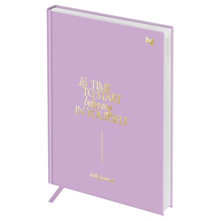 Ежедневник недатированный А5, 136л., 7БЦ, BG "Mindset. Freesia", сиреневый, отд. фольгой