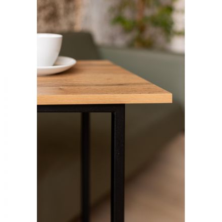 Стол многофункциональный TI_КомусОнега-4/К 380x600x755 мет чер/ЛДСП дуб вот