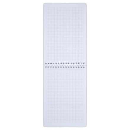 Блокнот А5, 80 л., силиконовый гребень, обложка пластик, клетка, BRAUBERG, зеленый, 117560