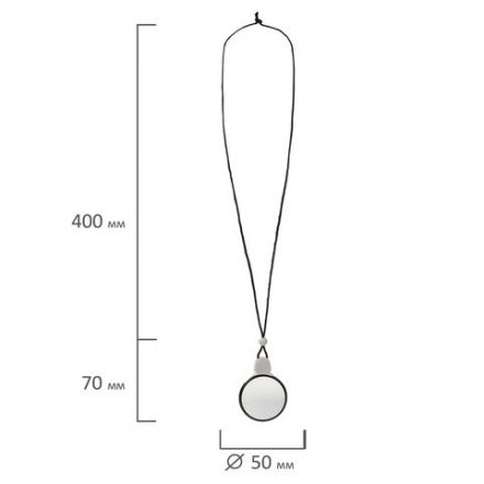 Лупа просмотровая нашейная STAFF, 4-х кратное увеличение, на шнурке, диаметр 50 мм, 455432 Лупа просмотровая нашейная STAFF, 4-х кратное увеличение, на шнурке, диаметр 50 мм, 455432