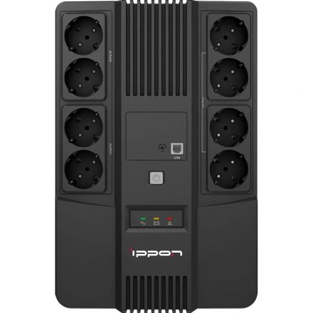 ИБП Ippon Nut 1050 1050ВА/600Вт черный(2061500)
