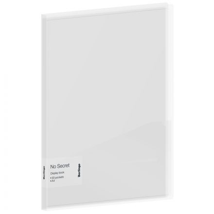 Папка с 30 вкладышами Berlingo "No Secret" А4, 17мм, 700мкм, полупрозрачная, с внутр. карманом Папка с 30 вкладышами Berlingo "No Secret" А4, 17мм, 700мкм, полупрозрачная, с внутр. карманом