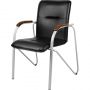 Конференц-кресло UA_EChair SAMBA Silver к/з черн./орех (V-4 1.031) Конференц-кресло UA_EChair SAMBA Silver к/з черн./орех (V-4 1.031)