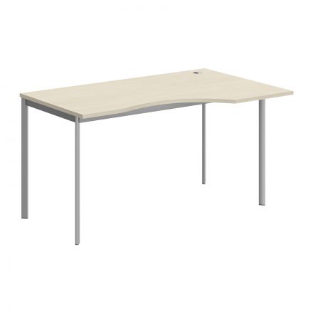 Стол эргономичный СА-2S(R) Клен*/Алюминий 1400х900х755 IMAGO-S Стол эргономичный СА-2S(R) Клен*/Алюминий 1400х900х755 IMAGO-S
