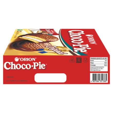 Печенье ORION "Choco Pie Original" 360 г (12 штук х 30 г), О0000013014 Печенье ORION "Choco Pie Original" 360 г (12 штук х 30 г), О0000013014