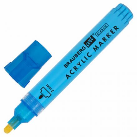 Маркеры акриловые для рисования и хобби, 20 ярких цветов, линия 3 мм, BRAUBERG ART CLASSIC, 152526 Маркеры акриловые для рисования и хобби, 20 ярких цветов, линия 3 мм, BRAUBERG ART CLASSIC, 152526