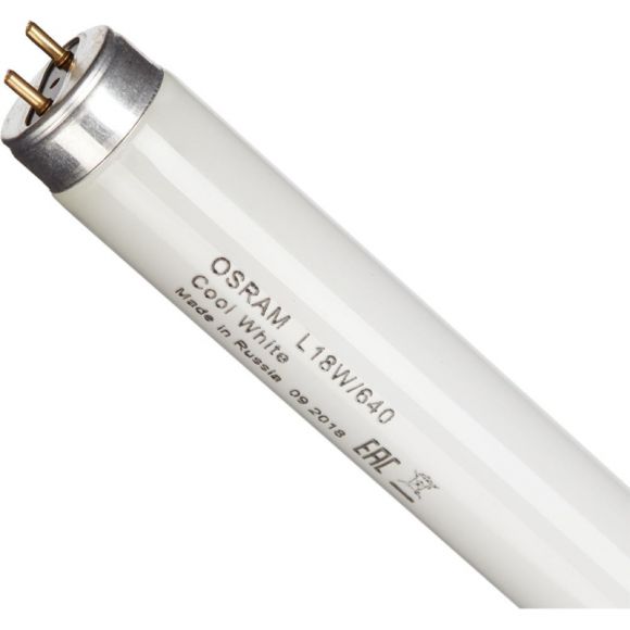 Лампа люминесцентная Osram 18 Вт G13 трубчатая 4000 K холодный белый свет (25 штук в упаковке)
