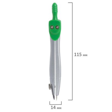 Циркуль BRAUBERG "Klasse", 115 мм, чехол, 210312 Циркуль BRAUBERG "Klasse", 115 мм, чехол, 210312