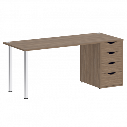 Home Office Стол письменный VR.SP-3-178.4 Дуб аризона/Хром опоры 1780*720*750