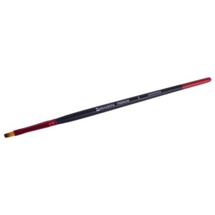 Кисть синтетика, плоская № 3, BRAUBERG PREMIUM, 201012 Кисть синтетика, плоская № 3, BRAUBERG PREMIUM, 201012