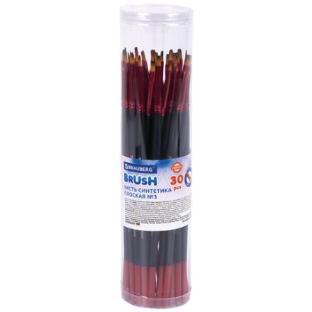 Кисть синтетика, плоская № 3, BRAUBERG PREMIUM, 201012 Кисть синтетика, плоская № 3, BRAUBERG PREMIUM, 201012