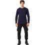 Футболка (160 г.) с длинным рукавом т.-син.(XXXL)