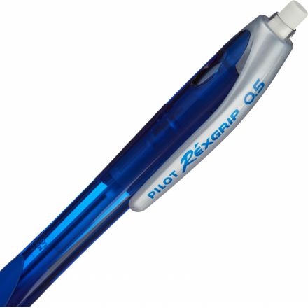 Карандаш механический Pilot H-105 Rex Grip 0.5 мм в синем корпусе с ластиком Карандаш механический Pilot H-105 Rex Grip 0.5 мм в синем корпусе с ластиком