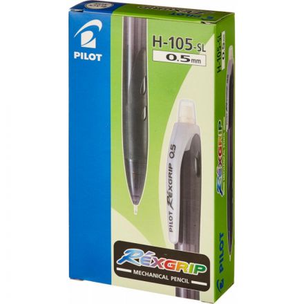 Карандаш механический Pilot H-105 Rex Grip 0.5 мм в синем корпусе с ластиком Карандаш механический Pilot H-105 Rex Grip 0.5 мм в синем корпусе с ластиком