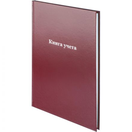 Книга учета Attache А4 96л в клетку блок офсет, бумвинил бордовый Книга учета Attache А4 96л в клетку блок офсет, бумвинил бордовый
