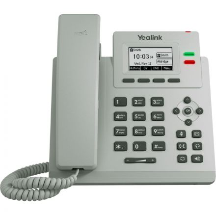 IP-телефон Yealink SIP-T31P Light Gray, цвет светло-серый, 2 аккаунта, PoE