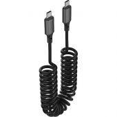 Кабель PERO DC16 ULTIMATE PD Type-C to Type-C, витой, 60W, 1.2m, Black Кабель PERO DC16 ULTIMATE PD Type-C to Type-C, витой, 60W, 1.2m, Black