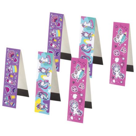 Закладки для книг с магнитом "ЕДИНОРОГИ", набор 6 шт., блестки, 25x196 мм, ЮНЛАНДИЯ, 111638 Закладки для книг с магнитом "ЕДИНОРОГИ", набор 6 шт., блестки, 25x196 мм, ЮНЛАНДИЯ, 111638