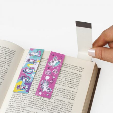 Закладки для книг с магнитом "ЕДИНОРОГИ", набор 6 шт., блестки, 25x196 мм, ЮНЛАНДИЯ, 111638 Закладки для книг с магнитом "ЕДИНОРОГИ", набор 6 шт., блестки, 25x196 мм, ЮНЛАНДИЯ, 111638