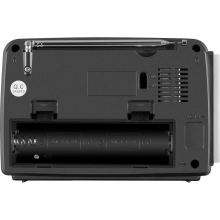 Радиоприемник Sven SRP-150, серый, BT/FM/AM/SW/USB/microSD, фонарь, аккум