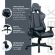 Кресло компьютерное BRABIX "GT Carbon GM-115", две подушки, экокожа, черное, 531932