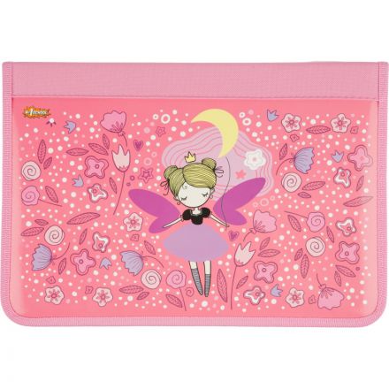 Папка для труда №1School Фея, А4, резинки, ткань/ламинат, 340х235х30,ПТ-Р4 Папка для труда №1School Фея, А4, резинки, ткань/ламинат, 340х235х30,ПТ-Р4