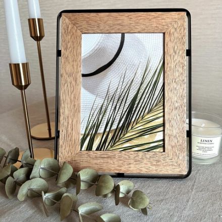 Рамка из мангового дерева BRAUBERG LOFT IRONWOOD, фото 13х18 см, стекло, 19х24 см, 391287