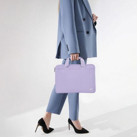 Сумка портфель HEIKKI ULTRA (ХЕЙКИ) с отделением для ноутбука 15,6", Lavender, лавандовая, 28х39х3 см, 272610