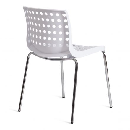 Стул Tetchair SKALBERG (mod. C-084-A) металл/пластик, 46 х 56 х 79 см, White (белый) / Chrome (хром) Стул Tetchair SKALBERG (mod. C-084-A) металл/пластик, 46 х 56 х 79 см, White (белый) / Chrome (хром)