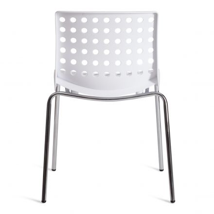 Стул Tetchair SKALBERG (mod. C-084-A) металл/пластик, 46 х 56 х 79 см, White (белый) / Chrome (хром) Стул Tetchair SKALBERG (mod. C-084-A) металл/пластик, 46 х 56 х 79 см, White (белый) / Chrome (хром)