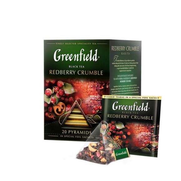 Чай Greenfield Redberry Crumble черный фольгир. 20пак/уп 1134-08