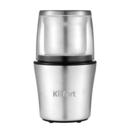 Кофемолка KITFORT КТ-1329, 200 Вт, вместимость 70 г, металл, серебристая Кофемолка KITFORT КТ-1329, 200 Вт, вместимость 70 г, металл, серебристая