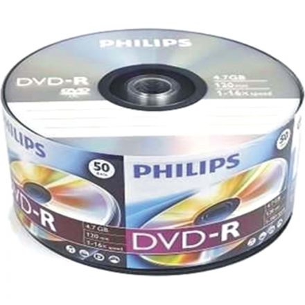 Носители информации DVD-R Philips (DM4S6U50F/97)4.7 Gb, 16x, Bulk 50шт/уп Носители информации DVD-R Philips (DM4S6U50F/97)4.7 Gb, 16x, Bulk 50шт/уп