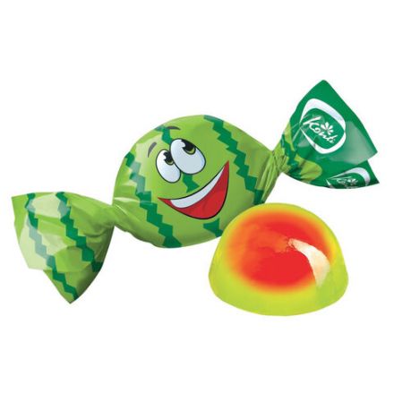 Конфеты желейные KONTI "Живинка" со вкусом арбуза, 1000 г, пакет, 9287