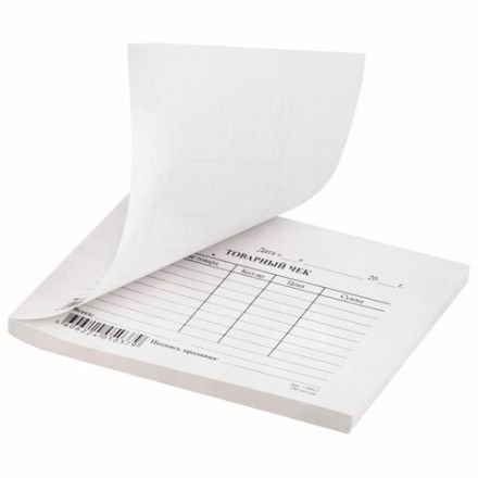 Бланк бухгалтерский типографский "Товарный чек", А6 (97х134 мм), СКЛЕЙКА 100 шт., 130015 Бланк бухгалтерский типографский "Товарный чек", А6 (97х134 мм), СКЛЕЙКА 100 шт., 130015