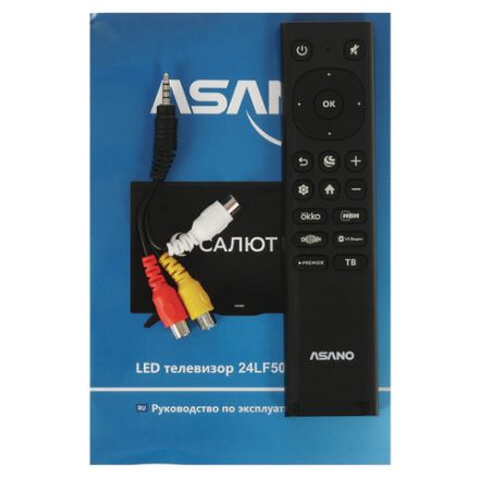 Телевизор ASANO 24LF5010T, 24" (60 см), 1920x1080, FHD, 16:9, Салют ТВ, Wi-Fi, черный Телевизор ASANO 24LF5010T, 24" (60 см), 1920x1080, FHD, 16:9, Салют ТВ, Wi-Fi, черный